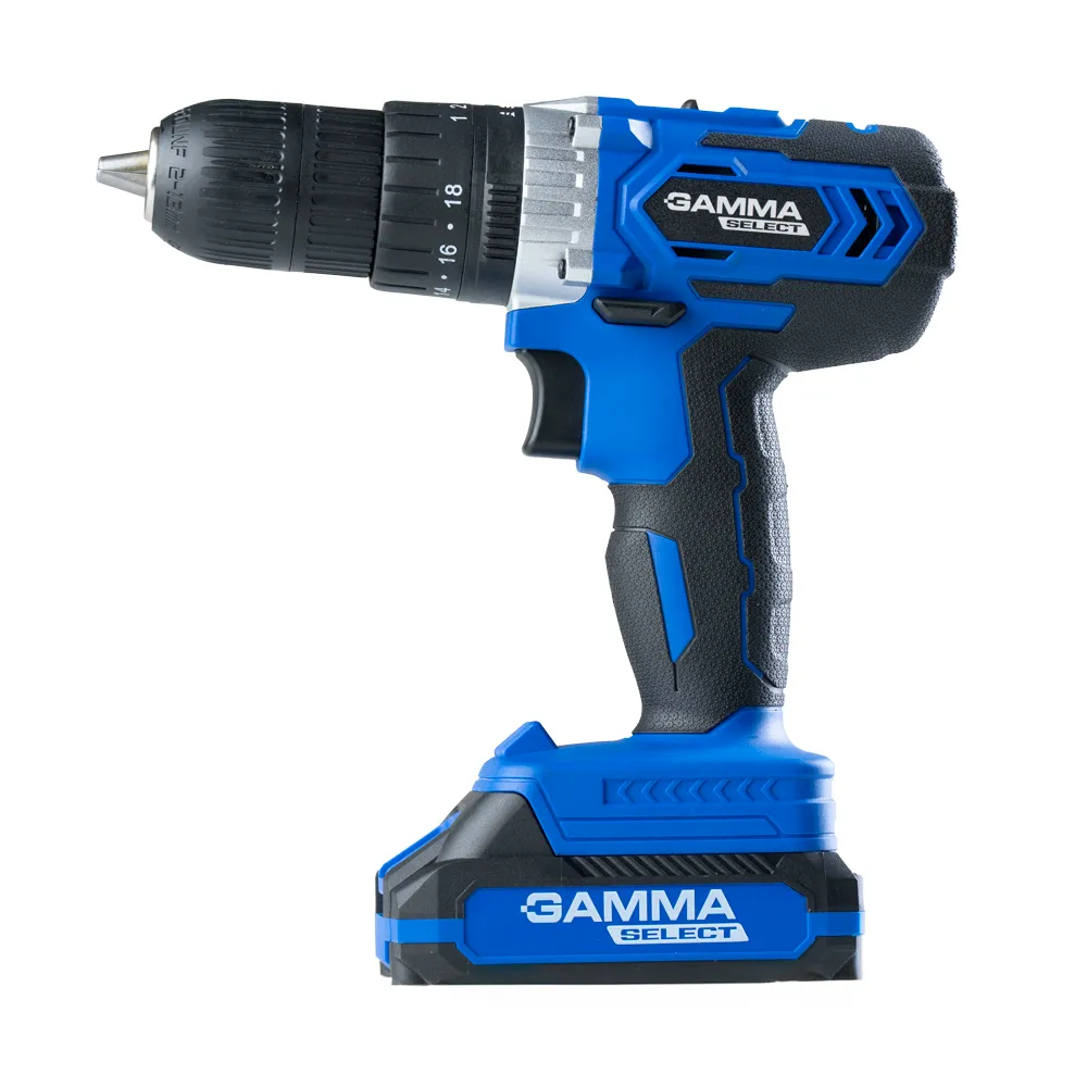 Taladro Atornillador con Percutor a Batería - Gamma Select