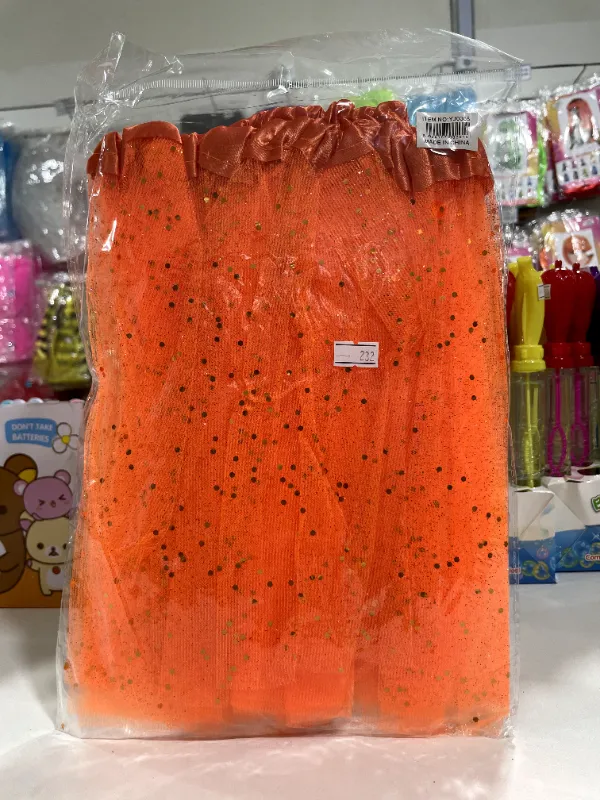TUTU CON BRILLO NARANJA